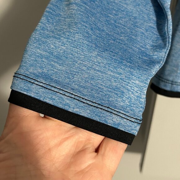 FootJoy Heathered Blue 1/4 Quarter Zip Golf Pullover Women's Size L - Picture 6 of 12